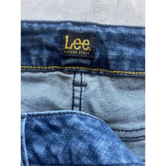 Lee Distressed Women’s Blue Jeans Bootcut Size 18W - Picture 3 of 8